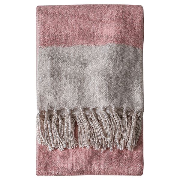 Hytti Tonal Mohair Throw - Blush Silver